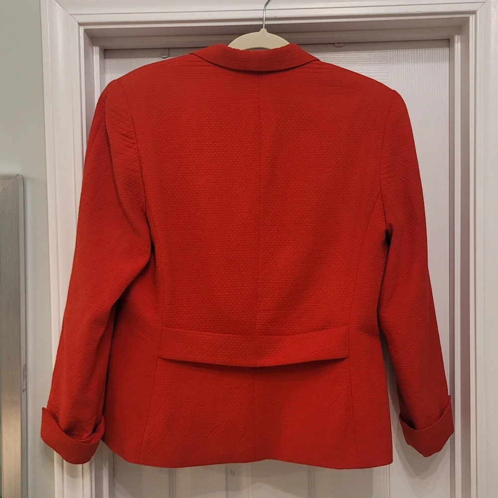 Dior Vintage 8 Red Blazer Jacket Gold Button Suit Designer Classy Christian